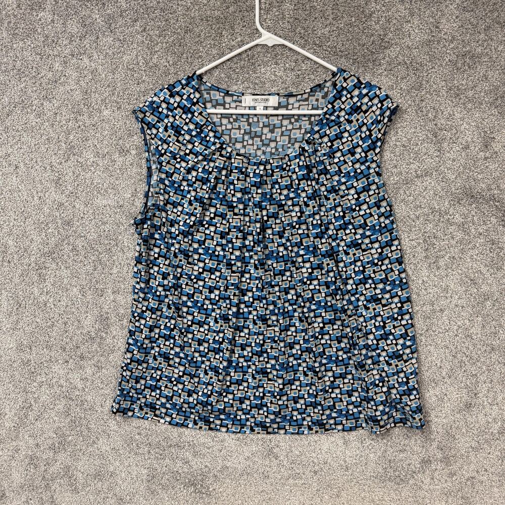 Jones‎ Studio Blouse 1X Dark Academia Geek Chic Office Siren Corpcore Workwear